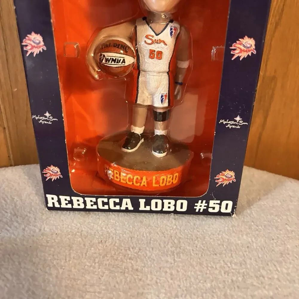 Rebecca Lobo #50 Connecticut Sun Bobblehead 2004 WNBA Bobble Dreams Arena Boxed
